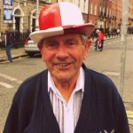 Cork hurlilng fan at GAA hurling final (Old Hat)